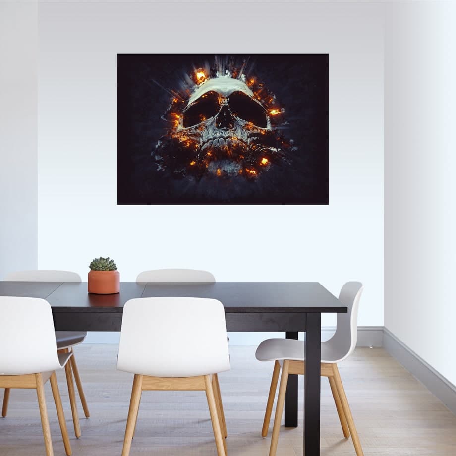 Cuadro calavera dark