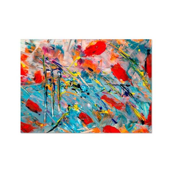 Cuadro Pintura Abstracta Colorida