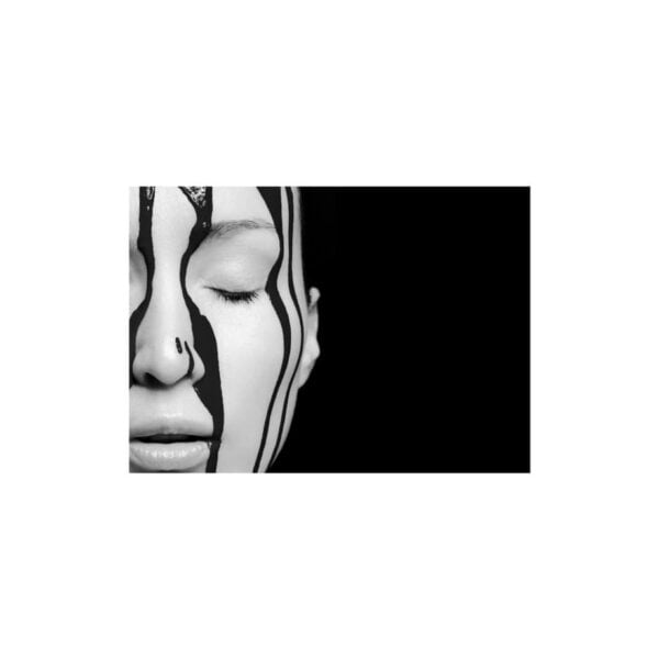 Cuadro en blanco y negro rostro